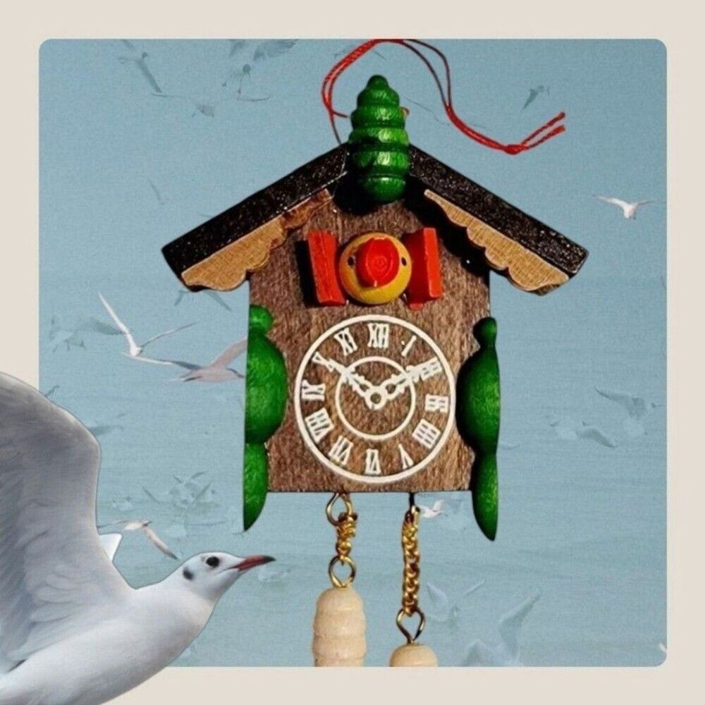 Christian Ulbricht Cuckoo Clock Germany Wood Vintage Ornament